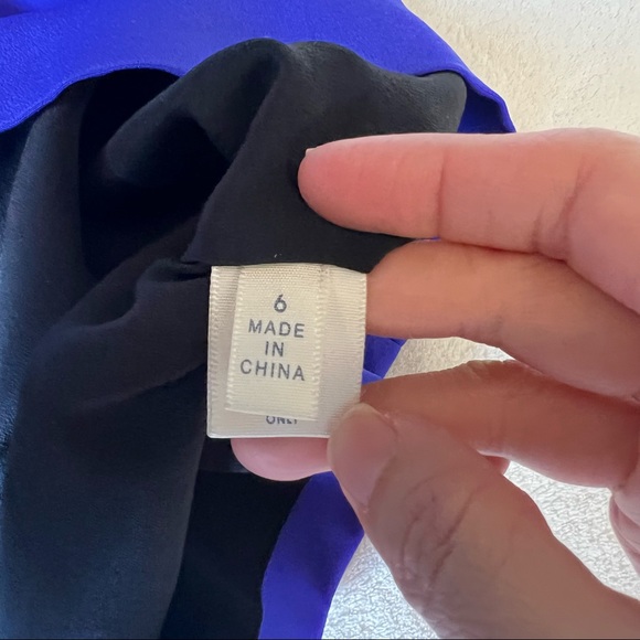 Rebecca Minkoff Violet & Black Night Out Silk Bustie Mini Dress Size 6 - Picture 9 of 17